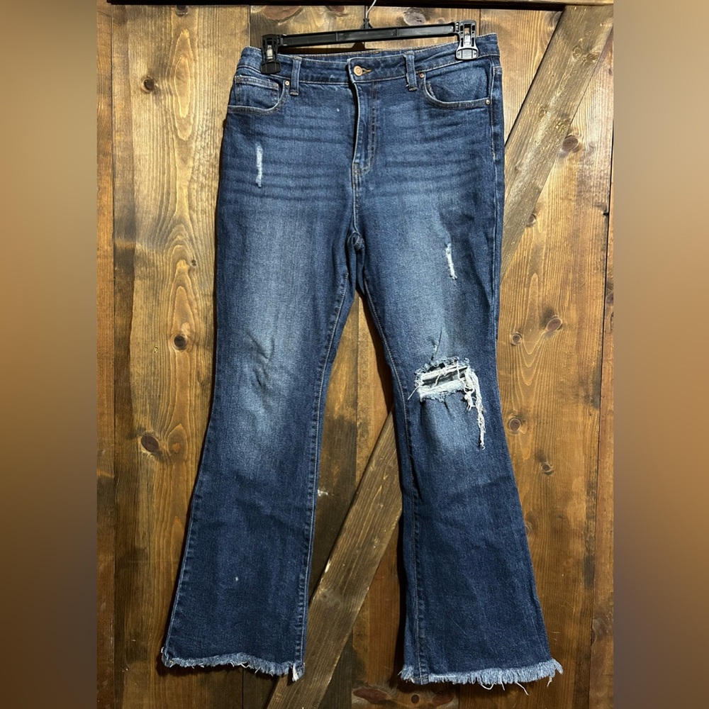 No Boundaries Boot Cut, size 11, two light bleach stains (pictures included)